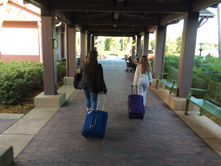 Nana and Kaylee Leaving Saratoga Springs Resort | Disney World